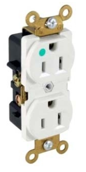 Orbit HR15-I 15A Hospital Grade Duplex Receptacle Ivory