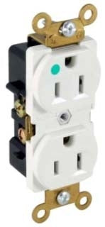 Orbit HR15-R 15A Hospital Grade Duplex Receptacle, Red Finish