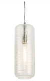 AFX Lighting HRP06MBSNCS Hermosa 6'' LED Pendant Light - 120v - Satin Nickel / Swirl Glass