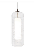 AFX Lighting HRP1000L30D2SNCL Hermosa 6" Led Pendant - 3000k - 120-277v - Satin Nickel / Clear Glass