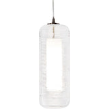 AFX Lighting HRP1000L30D2SNCS 10W LED Hermosa Pendant Light, 1-Light, 120V-277V, 3000K, Clear Swirl