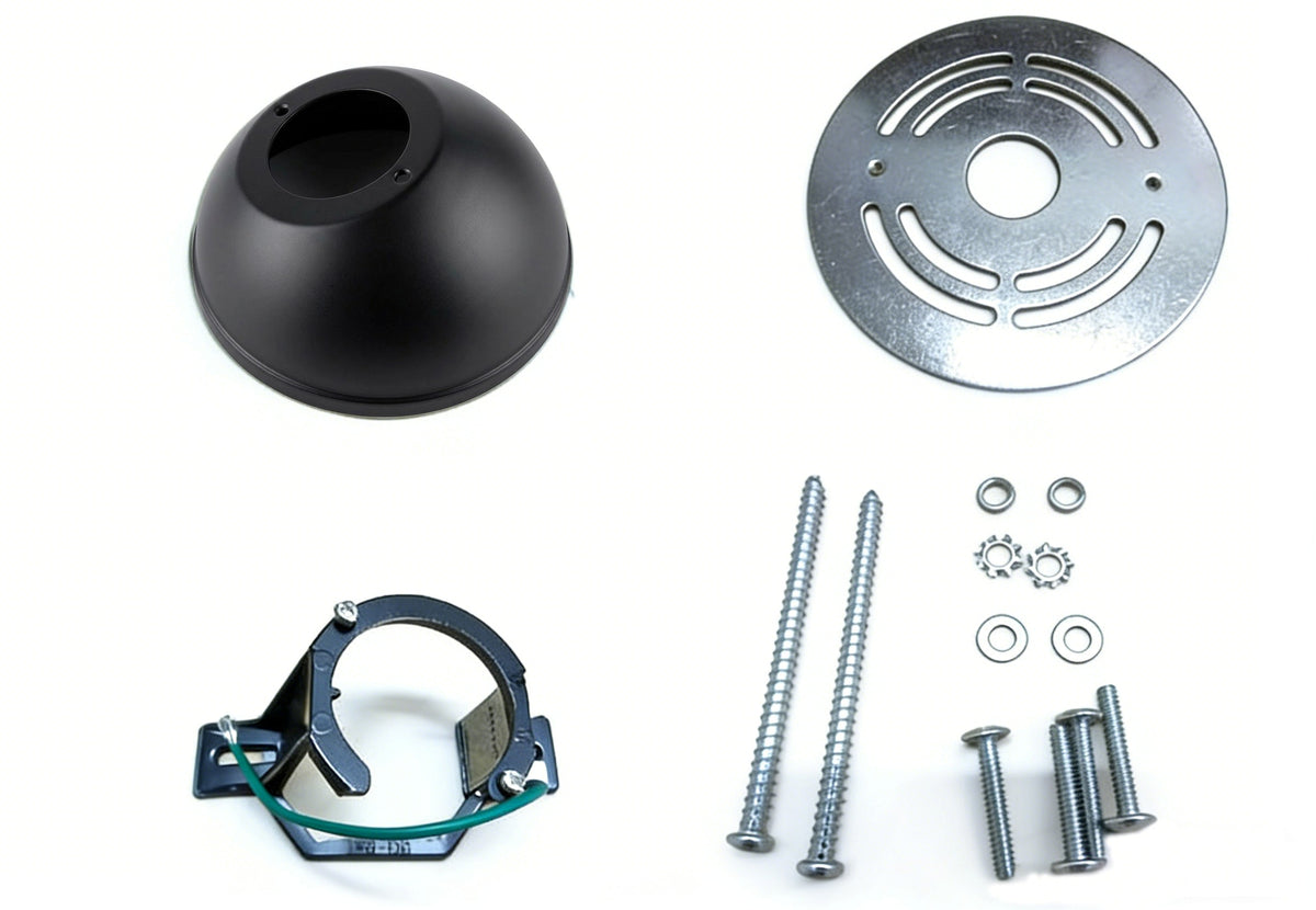 Trans Globe Lighting HS-01 BK black hang straight fan kit