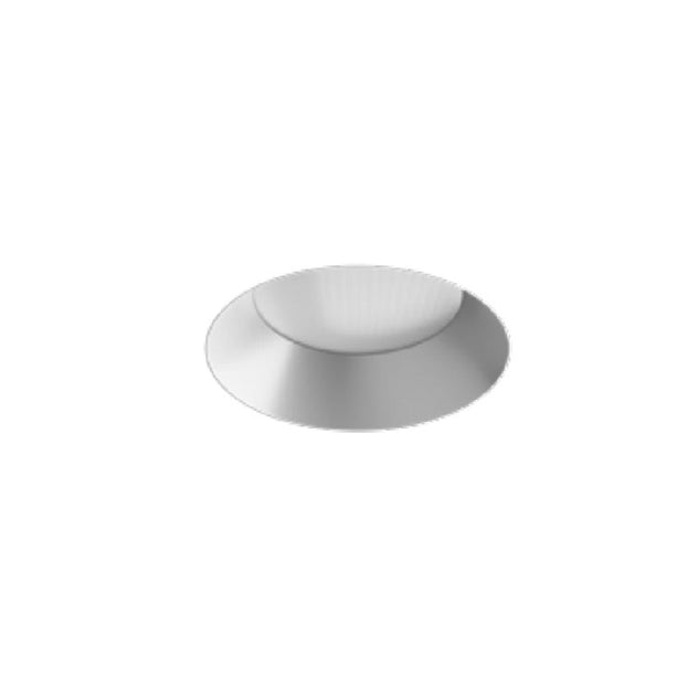 Visual Comfort Architectural E4PRLRA-HS Element Pro 4" Round Adjustable Trim – Regressed Style – Haze Silver Bevel – Flangeless Ceiling Appearance