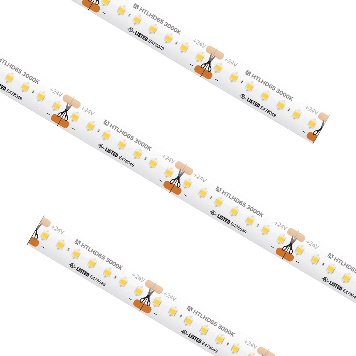 American Lighting HTLHD65-WW-100 100Ft High-Density LED Tape Light 3000K IP65 24V