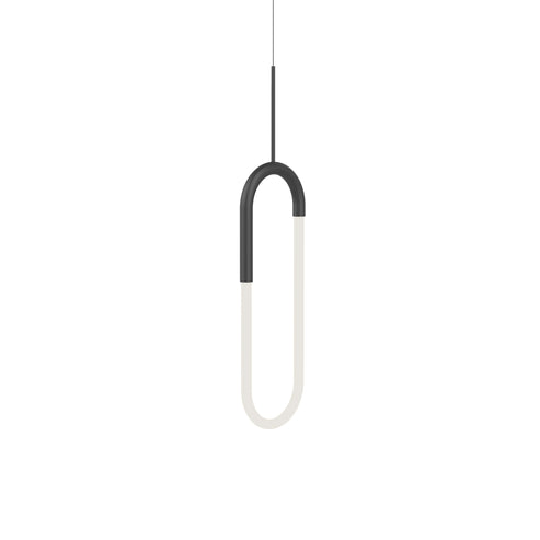 Kuzco Lighting PD95108-BK-UNV Huron 8-in Pendant Ceiling Light - CCT: 3000K - Finish: Black