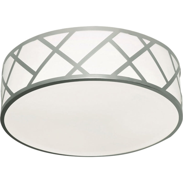 AFX Lighting HVNF13LAJUDSN 17W LED Haven Flush Mount, 1400 lm, 120V-277V, Selectable CCT, Nickel Finish