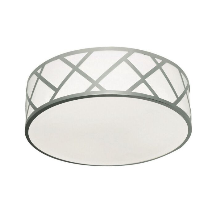 AFX Lighting HVNF17LAJUDSN-MS 29W LED Haven Flush Mount w/ Mount Sensor, 120V-277V, Selectable CCT, Nickel Finish
