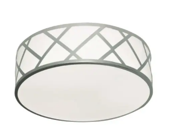 AFX Lighting HVNF21LAJUDSN-BB 40W LED Haven Flush Mount w/ Backup, 120V-277V, Selectable CCT, Satin Nickel Finish