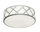 AFX Lighting HVNF21LAJUDSN-BB 40W LED Haven Flush Mount w/ Backup, 120V-277V, Selectable CCT, Satin Nickel Finish