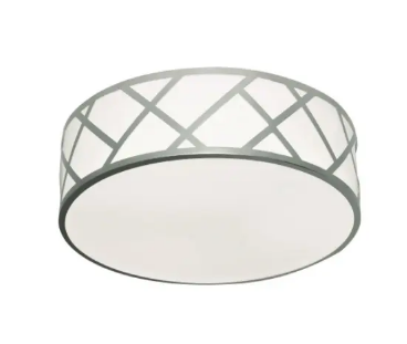 AFX Lighting HVNF21LAJUDSN-MS 40W LED Haven Flush Mount w/ Sensor, 120V-277V, Selectable CCT, Satin Nickel Finish