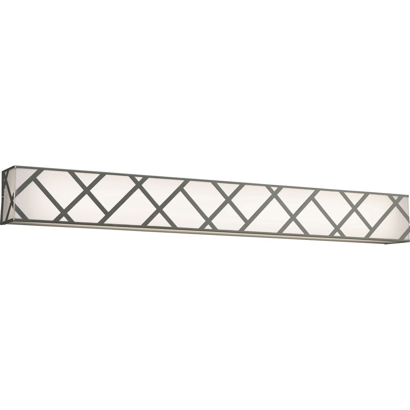 AFX Lighting HVNV3905LAJD2SN Haven 39 Inch LED Bath Vanity Light In Satin Nickel With White Acrylic Diffuser
