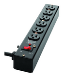 Intermatic IG112663BLK10 Surge Protective Device, Point-of-use strip, Black, 3-Mode, 6 Outlets, 125 VAC, Type 3, Connected Equipment