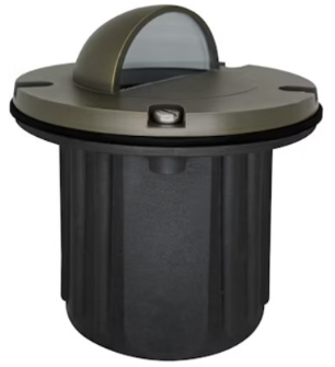 EnvisionLED IGL-HM-BR-ORB-12V Low Voltage In-Ground Well Light Half Moon Lens, Wattage 50W Halogen Max/LED, MR-16 Voltage 12V, Brass - Oil Rubbed Bronze