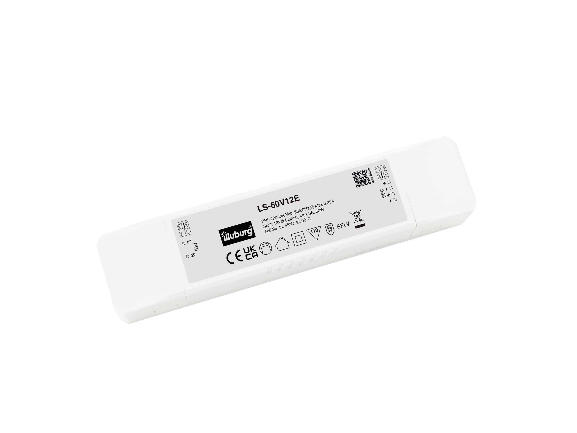 Lighting Spot 26 LS-60W-12V-E 12V LED Driver, 60W Max Output