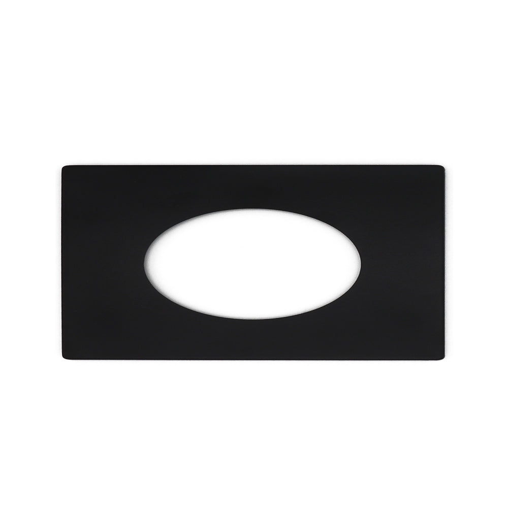 Lotus LED Lights IMT-SQ-BK Square White Magnetic Trim, Black