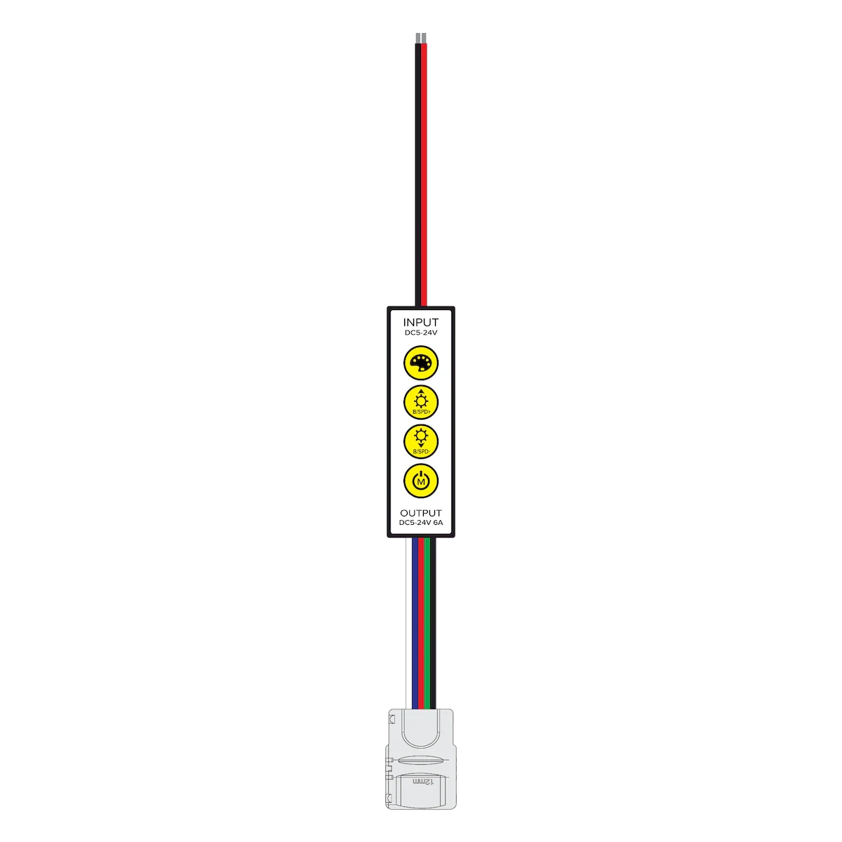 American Lighting INLINE-RGBW-CTRL RGBW Simple Select In-line Controller - 5Pin