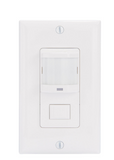 Intermatic IOS-DPBIMF-WH Residential In-Wall Push Button PIR Occupancy Sensor, No Neutral Required, White Finish