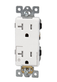 Intermatic IOS-DPLR-WH Commercial Grade Decorator Plug Load Receptacle, White Finish