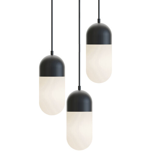 AFX Lighting IRVP05LAJUDBKRND3 Irvine LED 18 inch Black Multi-light Pendant Ceiling Light