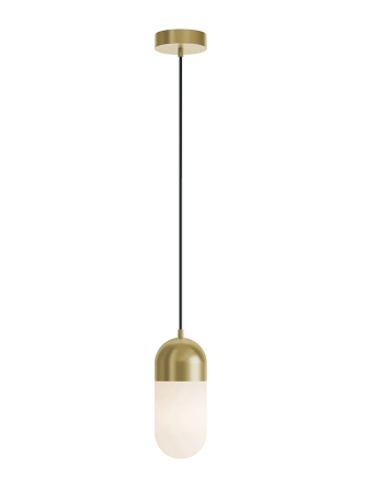 AFX Lighting IRVP05LAJUDLB Irvine 5 Inch Wide LED Mini Pendant with Frosted Glass Shade, Watt 15W, Selectable 5CCT Light Antique Brass Finish