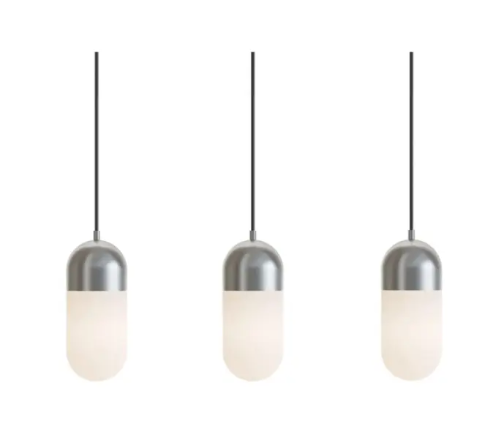 AFX Lighting IRVP05LAJUDSNLNR3 Irvine 3-Light LED Linear Pendant, Wattage 45W, Multi-Color Temperature, Voltage 120V, Satin Nickel