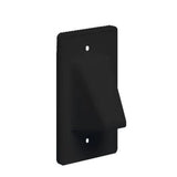 Arlington CE1BL Single-Gang Reversible Non-Metallic Cable Entrance Plate, Black Finish