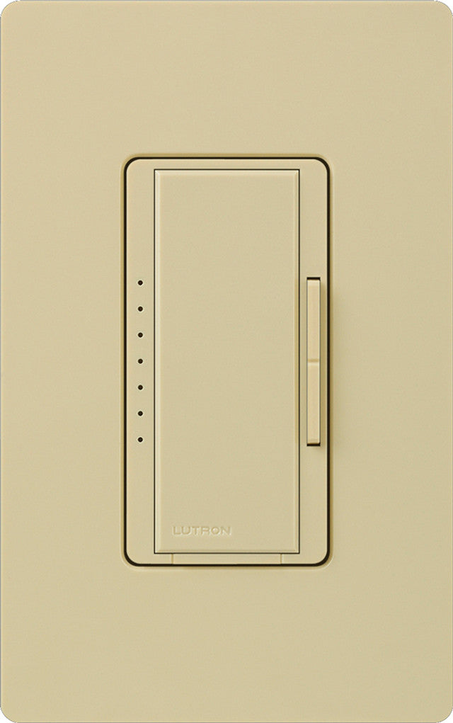 Lutron MA-1000-IV Maestro Digital Fade Dimmer, Single Pole/Multi-Location, 1000W Incandescent/Halogen, Ivory Finish