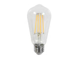 MaxLite F8ST19DLED927/JA81 8Watts ST19 LED Filament Lamp, 90 CRI, Dimmable, 2700K Color Temperature JA8 Generation 1