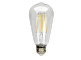 MaxLite F7ST19DLED927/JA8 7Watts ST19 LED Filament Lamp, 90+CRI, Dimmable, 2700K Color Temperature JA8 - Clear Glass