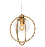 AFX Lighting JAMP12MBSB Jamie 12'' LED Pendant Light - 120V - Satin Brass Finish