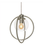 AFX Lighting JAMP12MBSN Jamie 12'' LED Pendant Light - 120V - Satin Nickel Finish