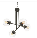 AFX Lighting JAMP25MBBK Jamie 25'' LED Pendant Light - 120V - Black Finish