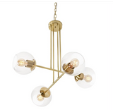 AFX Lighting JAMP25MBSB Jamie 25'' LED Pendant Light - 120V - Satin Brass Finish