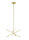 AFX Lighting JAXP24L30D1SB Jaxx 24" Led Pendant Light - 3000k - 120v - Satin Brass Finish