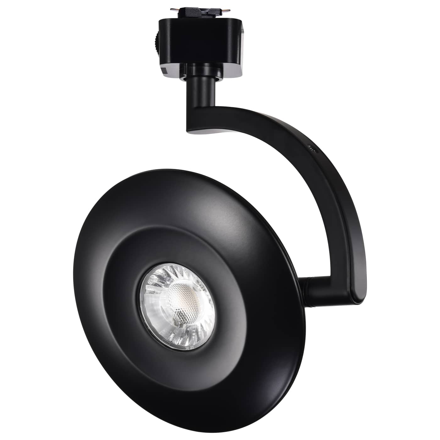 Satco JH5071 LED Orb Track Head J Style Ceiling Light - Selectable CCT - Beam Angle: 24 Degree - Shape: Round - Finish: Black