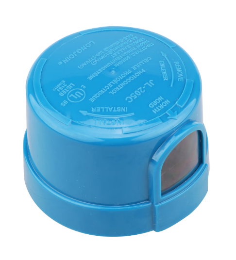 Eiko JL-205C 3-Pin Nema Twist-Lock Photocell, Voltage 120-277V, 5A & 120W