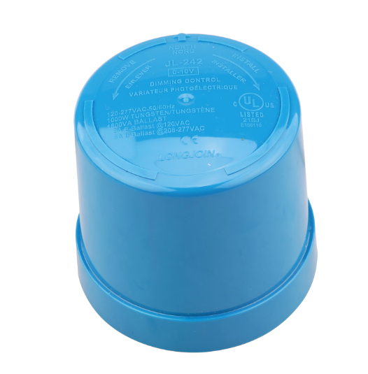 Eiko JL-242C 5-Pin Nema Twist-Lock Photocell, 0-10V Dimmable, Voltage 120-277V, 5A