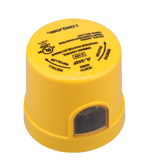 Eiko JL-242F 5-Pin Nema Twist-Lock Photocell, 0-10V Dimmable, Voltage 347-480V, 2A