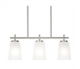 AFX Lighting JNNP0523MBSN Joanna 3-light LED Linear Pendant Light - 120v - Satin Nickel Finish