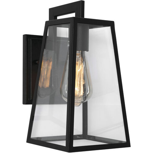 AFX Lighting JOPW0712MBBK Joplin 1 Light 12 inch Black Outdoor Wall Sconce Light