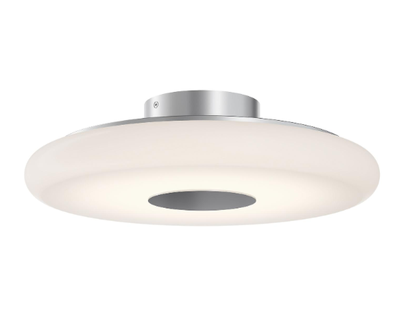 AFX Lighting JUNC18LAJUDSN June 18 Inch LED Flush Mount Ceiling Light, 120-277V, Watt 30W,Selectable 5CCT SAtin Nickel Finish