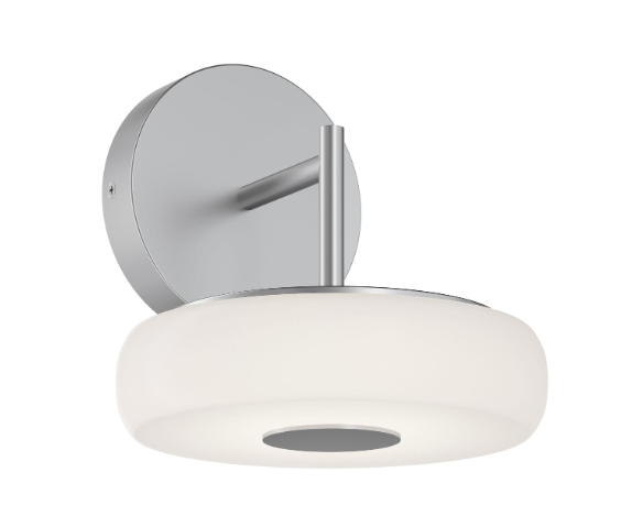 AFX Lighting JUNS0808LAJUDSN June 8 Inch LED Wall Sconce Light, 120-277V, Watt 10W, Selectable 5CCT Satin Nickel Finish