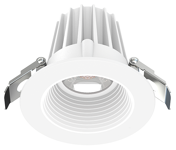 Lotus LED Lights JXL-COB02-R09W-5CCT-WH-2RR-BF-WH 2″ Round Baffled Recessed Economy Light, 5CCT, Wattage 9W, 120V, All White Finish