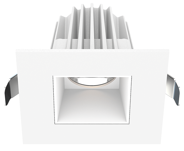 Lotus LED Lights JXL-COB02-S08W-CCT-WH-2SR-SM-WH 2″ Square White Trim Recessed Economy LED Downlight, 3CCCT, Wattage 8W, 120V W/ Smooth White Reflector