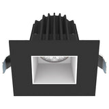 Lotus LED Lights JXL-COB02-S09W-5CCT-BK-2SR-SM-WH 2″ Square Black Trim Recessed Economy LED Downlight, MCTP 27K / 3K / 35K / 4K / 5K, Wattage 9W, 120V W/ White Smooth Reflector