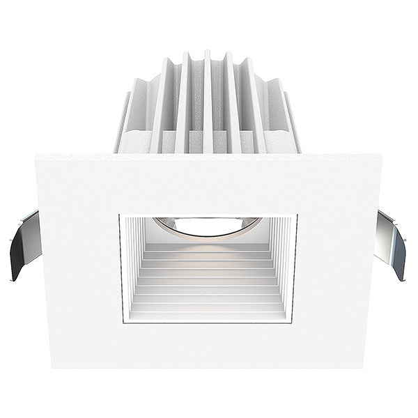 Lotus LED Lights JXL-COB02-S09W-5CCT-WH-2SR-BF-WH 2″ Square White Trim Recessed Economy LED Light, MCTP 27K / 3K / 35K / 4K / 5K, Wattage 9W, 120V W/ Baffled White Reflector