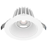 Lotus LED Lights JXL-COB04-R15W-5CCT-WH-4RR-SM-WH 4" Round Economy Recessed LED Downlight W/ Power 15W, 5CCT, 120V, White Trim/ White Smooth Reflector