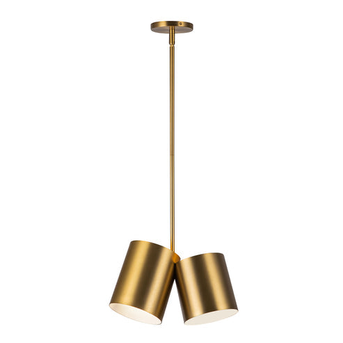 Kuzco Lighting PD58814-BG Keiko 14-in Pendant Ceiling Light - Finish: Brushed Gold
