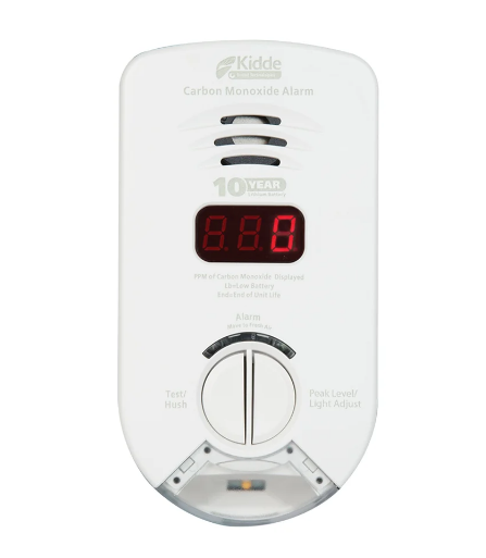 Kidde KN-COP-DP-10YH Worry-Free Hallway Plug-in Carbon Monoxide Alarm with Sealed Lithium Battery Backup, Digital Display, and Escape/Night Light 3 Pack