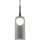 AFX Lighting KRNP04L30D1BK Kiran 4" LED Pendant Light - CCT 3000K - Black Finish